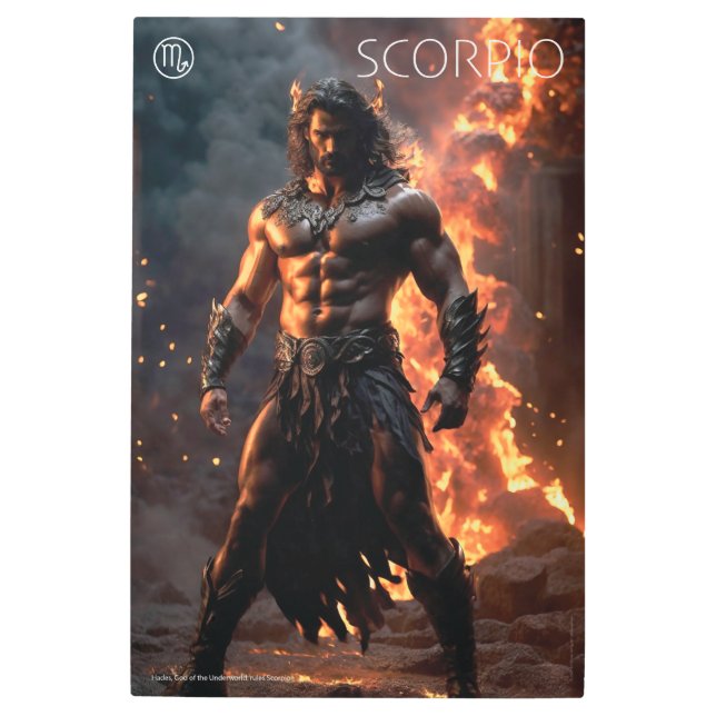 Impresión En Metal Poder zodiaco: Escorpio (Anverso)