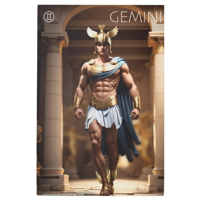 Impresión En Metal Poder zodiaco: Gemini (Anverso)