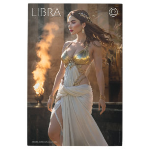 Impresión En Metal Poder Zodiaco: Libra
