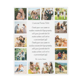 Impresión En Metal Poema de Collage de fotos personalizado 14