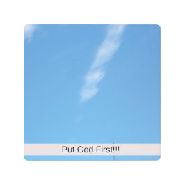 Impresión En Metal Poner a Dios primero