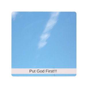 Impresión En Metal Poner a Dios primero