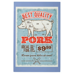 Impresión En Metal Porcino de mejor calidad