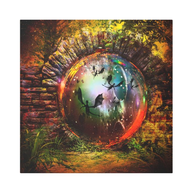 Impresión En Metal Portal Dragon (Anverso)