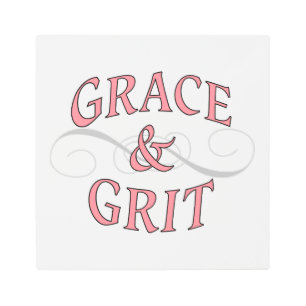 Impresión En Metal Potencia chica Grace y Grit