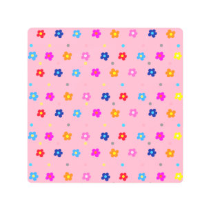 Impresión En Metal Potencia de flor