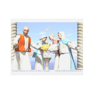 Impresión En Metal Presentación de Jesús en el Templo
