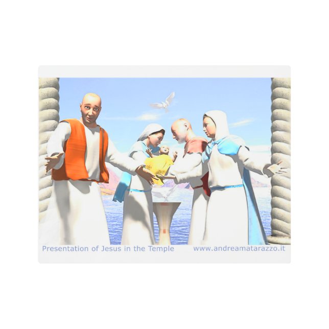 Impresión En Metal Presentación de Jesús en el Templo (Anverso)
