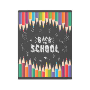 Impresión En Metal Primer Día De Camisa Escolar, Bienvenido De Nuevo 