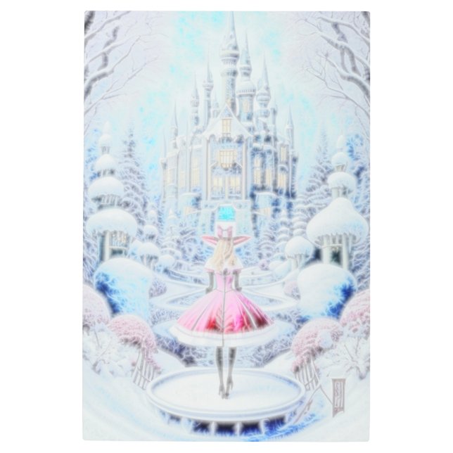 Impresión En Metal Princesa rosa (Anverso)