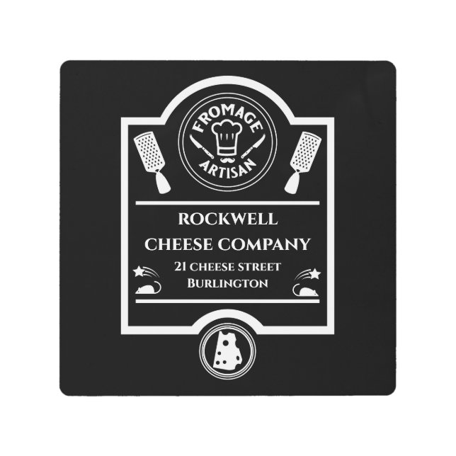 Impresión En Metal Productor de queso (Anverso)