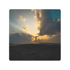 Impresión En Metal Promesa Dorada