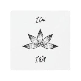 Impresión En Metal Puedo Inspirador Determinación Lotus