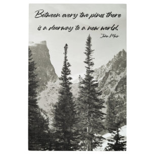 Impresión En Metal Puerta a un nuevo mundo en las montañas