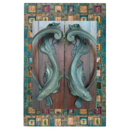 IMPRESIÓN EN METAL PUERTA DE DOS DELFINES