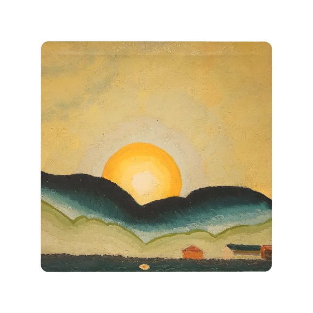 Impresión En Metal Puerto de Northport (1929) Arthur Dove (Anverso)