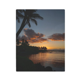 Impresión En Metal Puesta del sol anaranjada