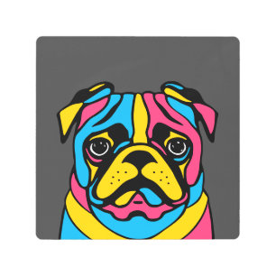 Impresión En Metal Pug