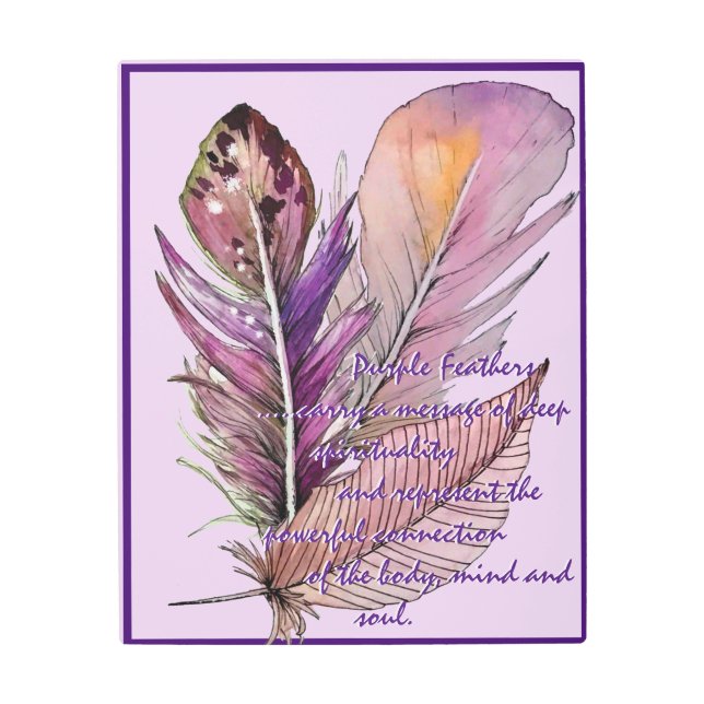 Impresión En Metal Púrpura y significado (Anverso)