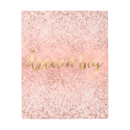 Impresión En Metal Purpurina Glitzy Sparkle rosa Rubor