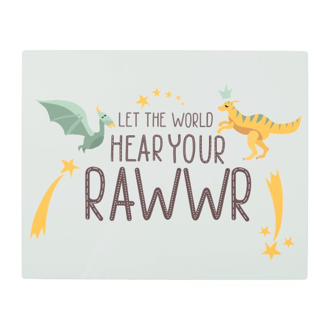 Impresión En Metal Que el mundo escuche tu rugido (Anverso)