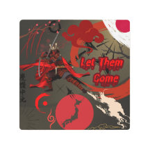 Que vengan, guerrero samurai japonés