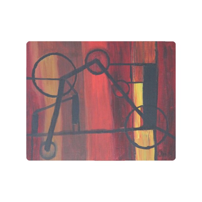 Impresión En Metal Quiero viajar (Anverso)