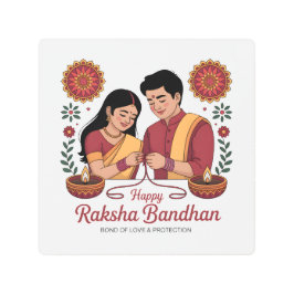 Impresión En Metal Raksha Bandhan Metal Wall Art