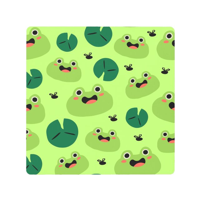 Impresión En Metal Ranas divertidas (Anverso)