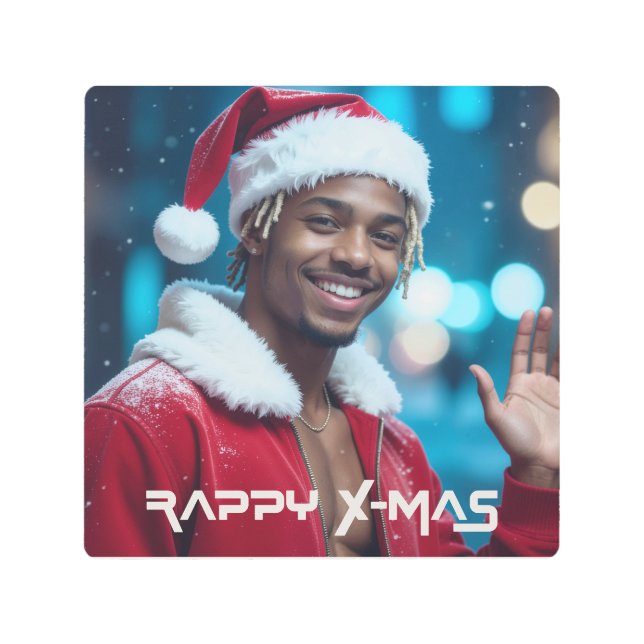 IMPRESIÓN EN METAL RAPPY X-MAS (Anverso)