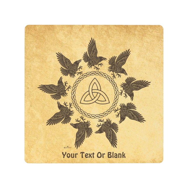 Impresión En Metal Ravens Circle Dance (Anverso)