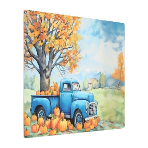 Impresión En Metal Recogida y calabazas antiguas de otoño 30x20