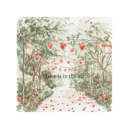 Impresión En Metal Red Hearts Love is in the air
