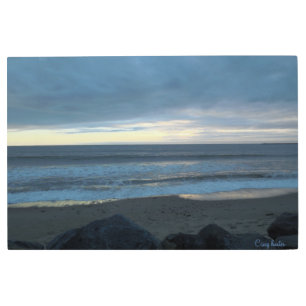 Impresión En Metal Reflexiones azules