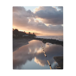 Impresión En Metal Reflexiones de lluvia amanecer