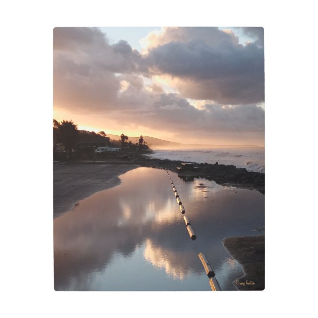 Impresión En Metal Reflexiones de lluvia amanecer (Anverso)