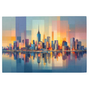 Impresión En Metal Reflexiones urbanas