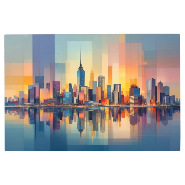 Impresión En Metal Reflexiones urbanas (Anverso)