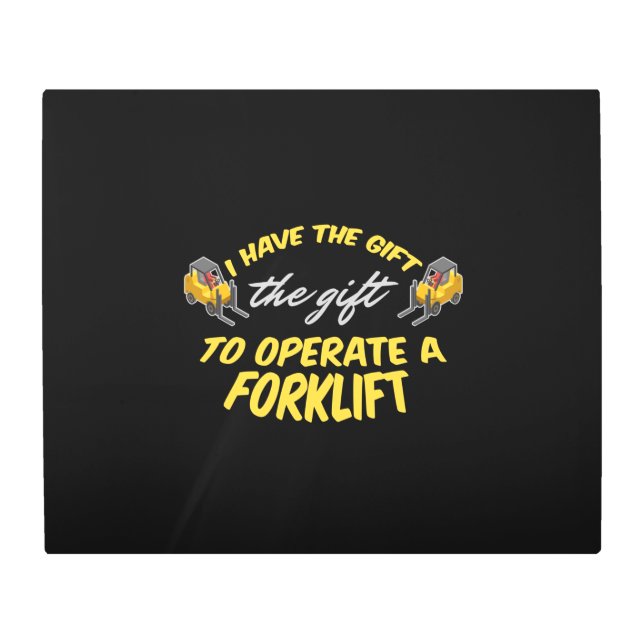 Impresión En Metal Regalo de elevación de horquilla (Anverso)