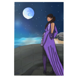 Impresión En Metal Reina en su balcón