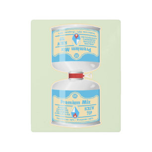 Impresión En Metal Rellenando botes de gas para cocinas de campamento