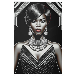 Impresión En Metal Renacimiento del Harlem 1920-1930 Art Deco-Anne