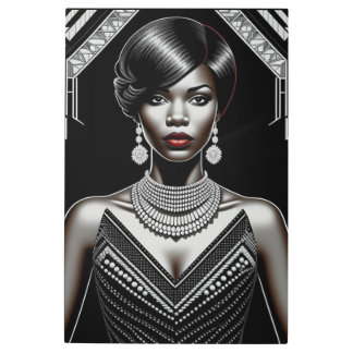 Impresión En Metal Renacimiento del Harlem 1920-1930 Art Deco-Anne