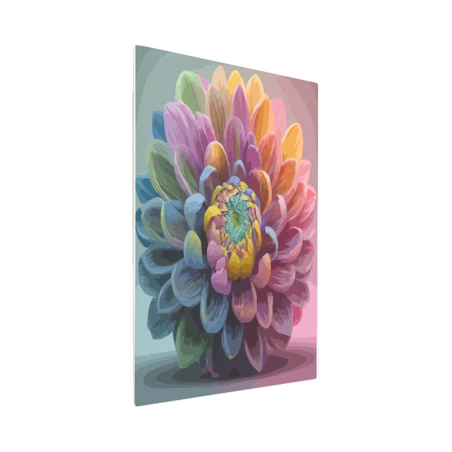 Impresión En Metal Renderación 3D 3D de la radio del Aster Pastel (3/4)