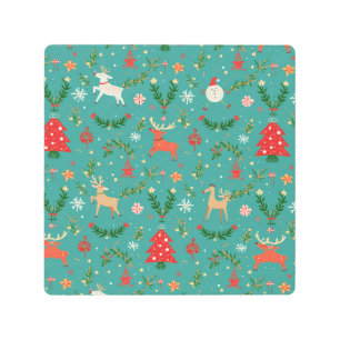 Impresión En Metal Renos festivos (Wonderland)