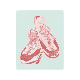 Impresión En Metal Resole de zapatos de escalada de roca