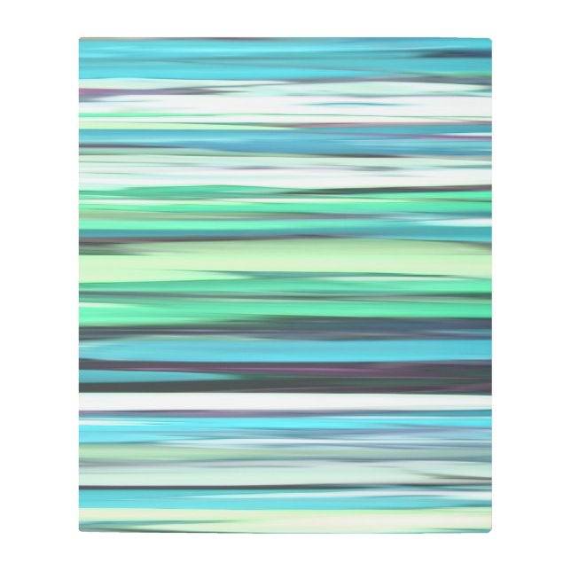 Impresión En Metal Resumen #2: Azul azul de Aqua (Anverso)