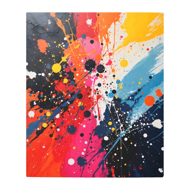 Impresión En Metal Resumen Art Farmhouse Dormitorio (Anverso)