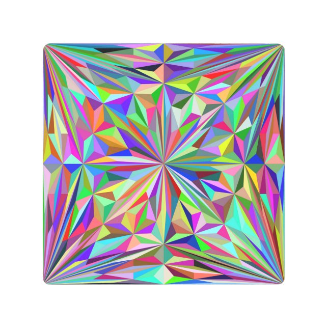 Impresión En Metal Resumen caleidoscopio (Anverso)