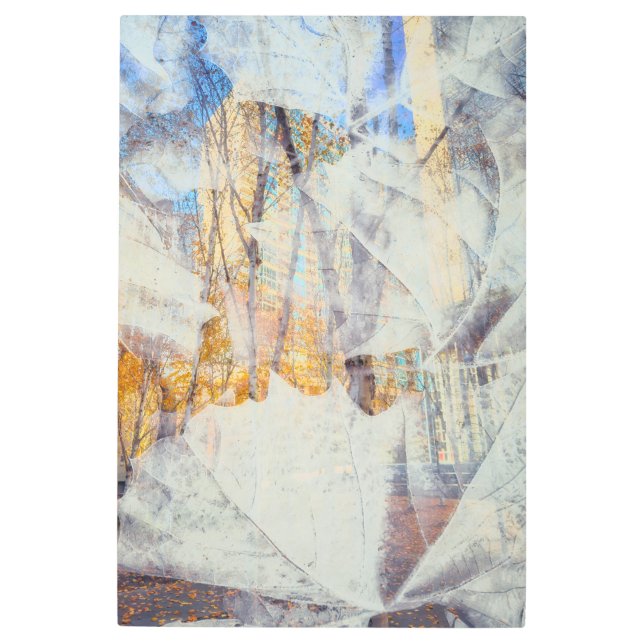 Impresión En Metal Resumen de caída urbana (Anverso)